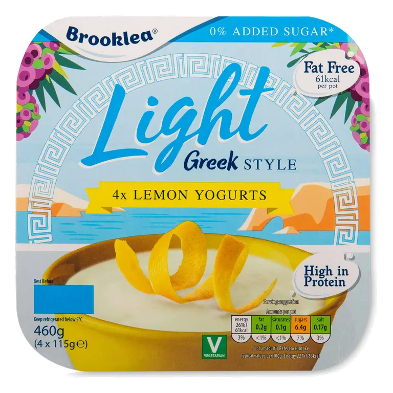 Lemon Greek Style Yogurt 4 Pack