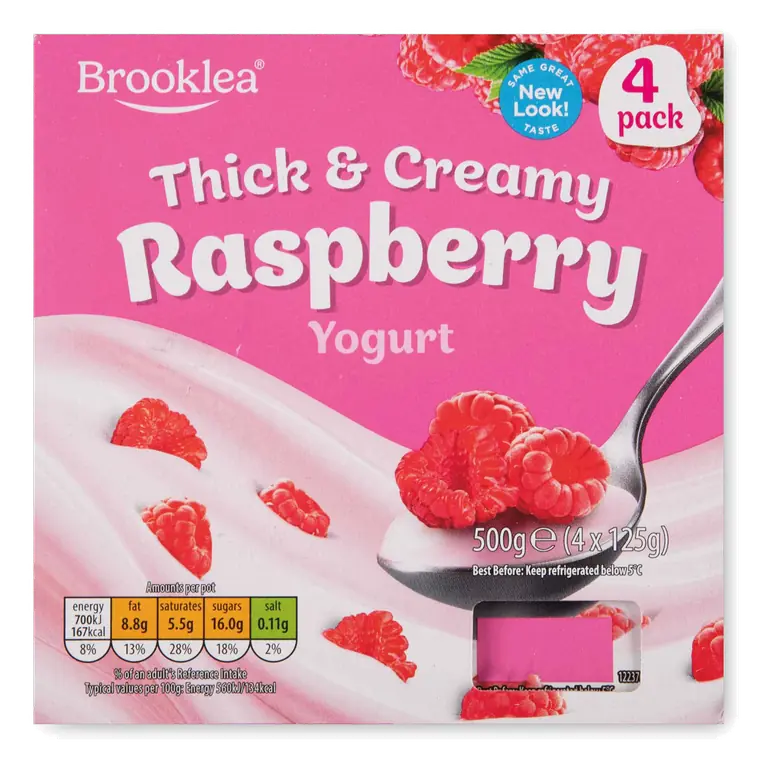 Raspberry Thick & Creamy Yogurt 4 Pack