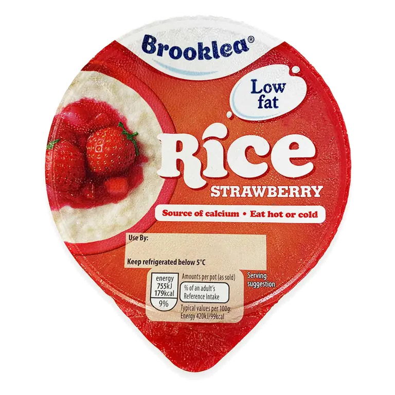 Strawberry Rice Pudding