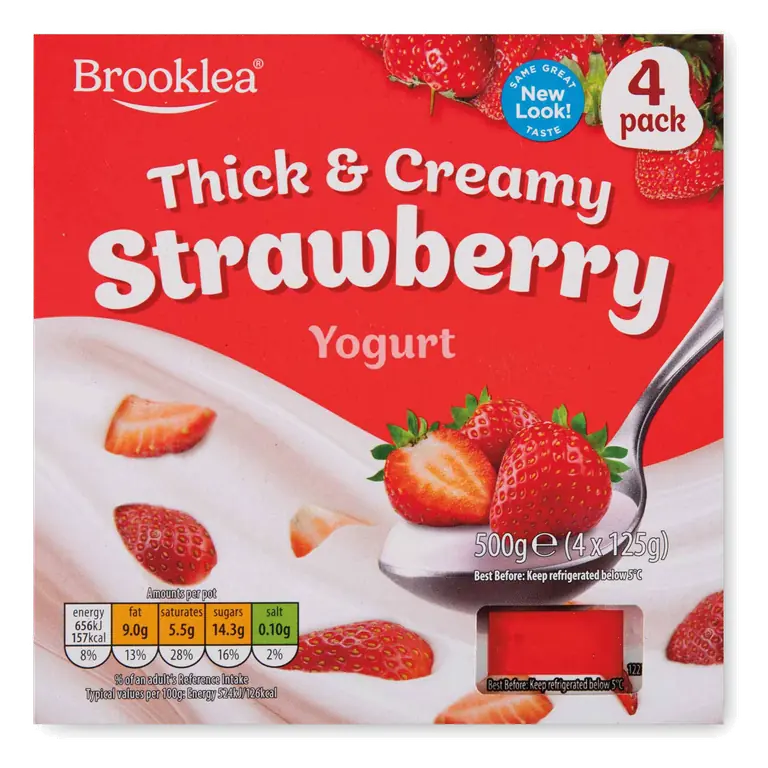 Strawberry Thick & Creamy Yogurt 4 Pack