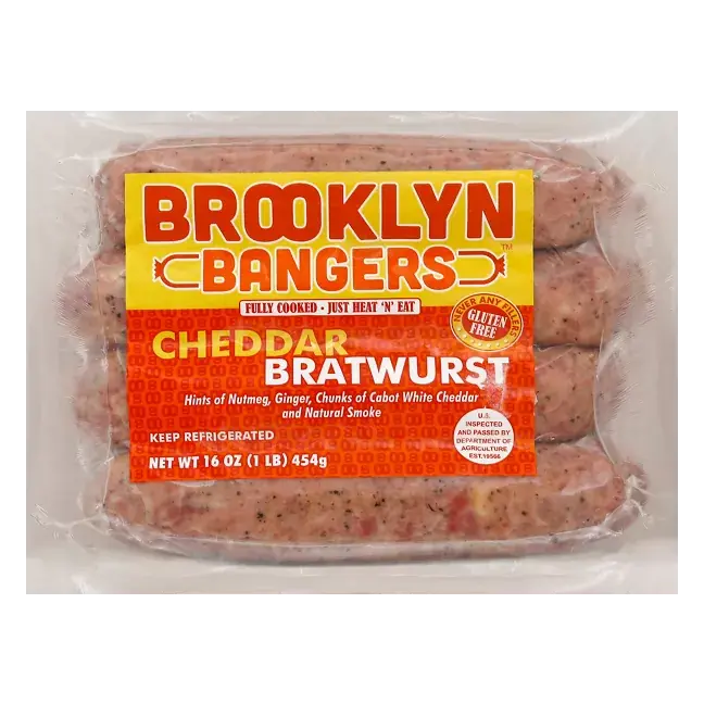 Bratwurst, Cheddar
