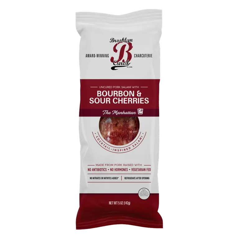 Uncured Pork Salami with Bourbon and Sour Cherries