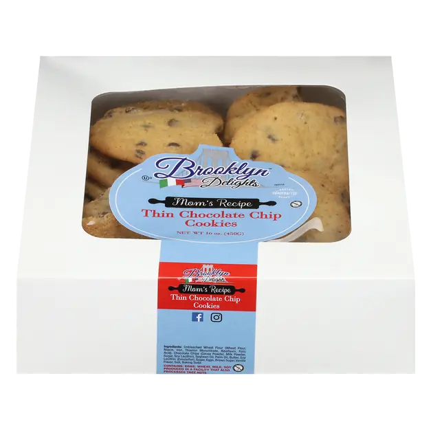 Mom's Recipe Thin Chocolate Chip Cookies