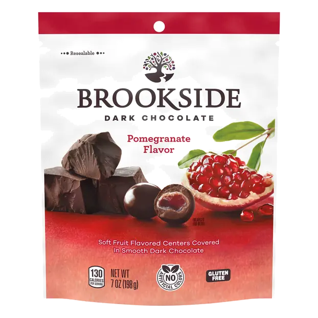 Dark Chocolate Candy with Pomegranate Flavored Center