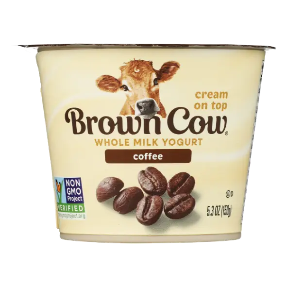 Coffee Cream Top Whole Milk Yogurt