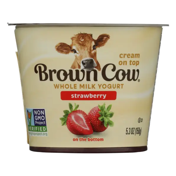 Strawberry On the Bottom Cream Top Whole Milk Yogurt