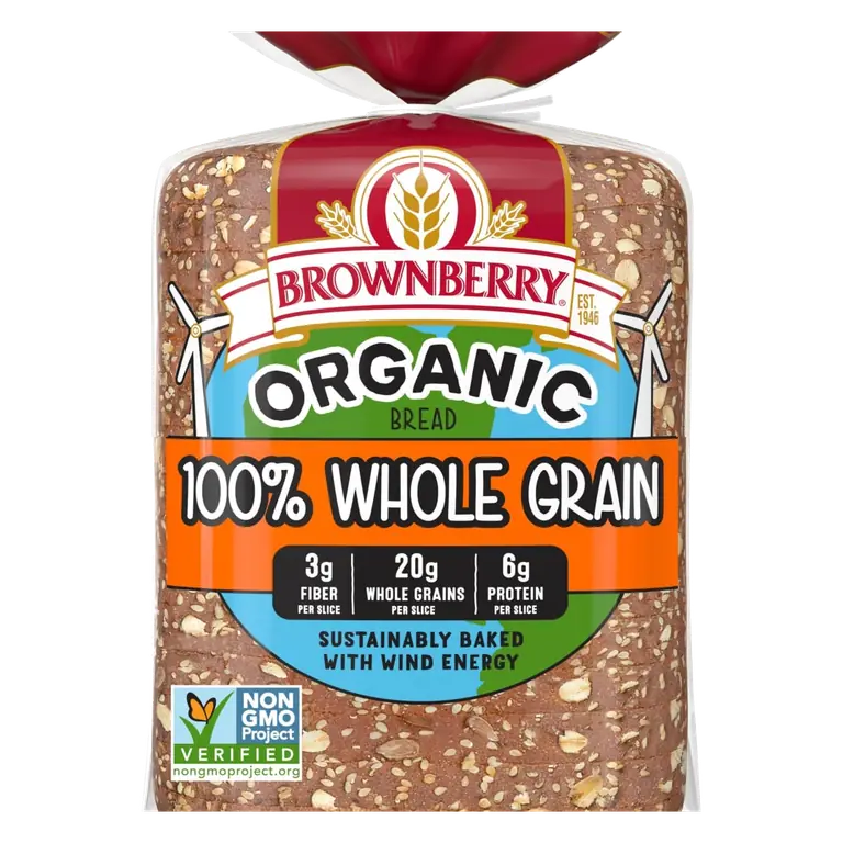 100% Whole Grain Organic Bread, 100% Whole Grain