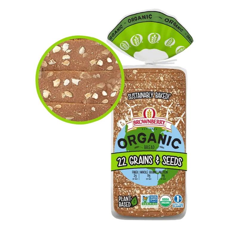 22 Grains & Seeds Organic Thin-Sliced Bread, 22 Grains & Seeds