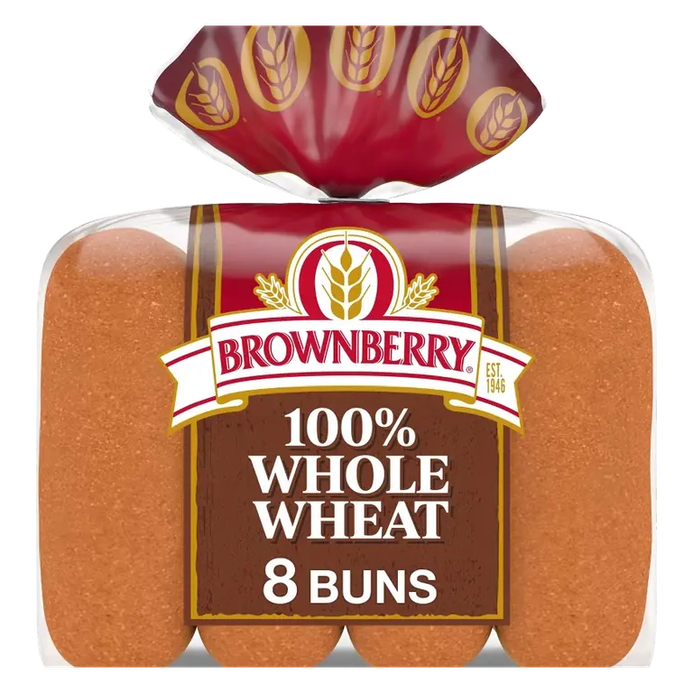 Brownberry Wheat Hot Dog Buns, 454g: Whole Grain