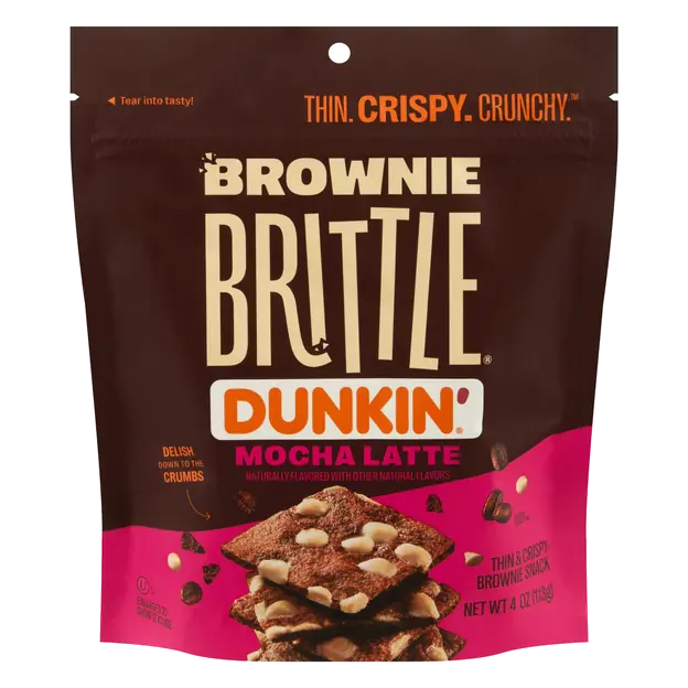 Dunkin' Mocha Latte Thin & Crispy Brownie Snack