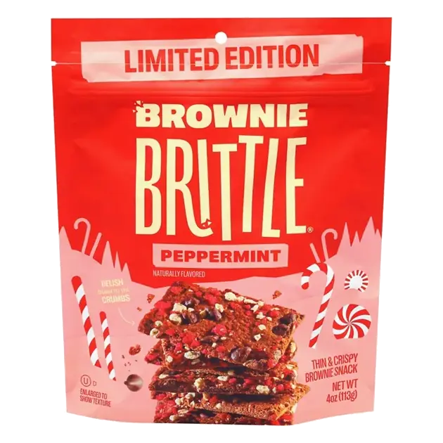 Thin & Crispy Peppermint Brownie Snack