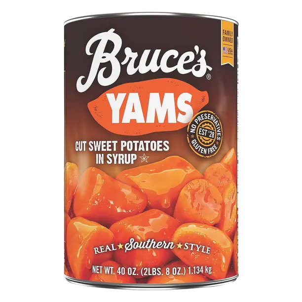 Cut Yams Sweet Potatoes in Syrup