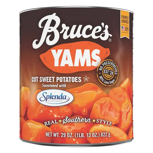 Yams Cut Sweet Potatoes Sweetened with Splenda