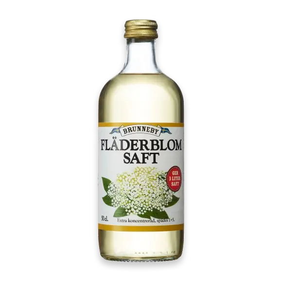 Fläderblom Extra Koncentrerad Saft Glas
