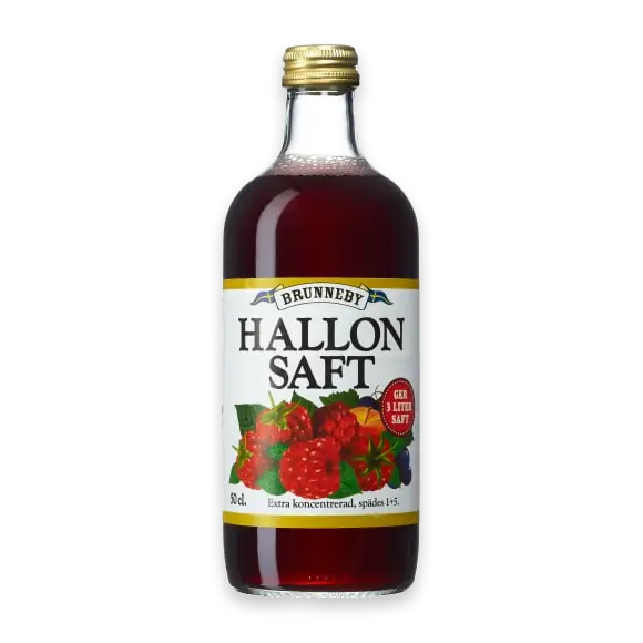 Hallon Extra Koncentrerad Saft Glas