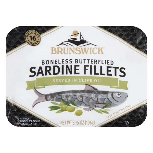 Boneless Butterflied Sardine Fillets in Olive Oil
