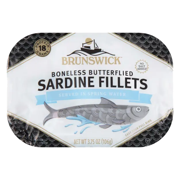 Boneless Butterflied Sardine Fillets in Spring Water