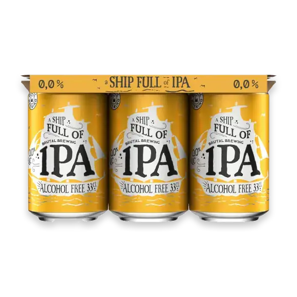 Brutal Brewing Ship Full Of Ipa Alkfri Öl