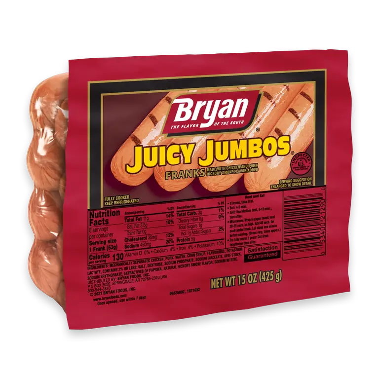 Juicy Jumbos Hot Dogs
