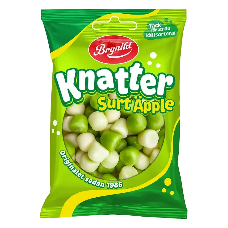 Godispåse Knatter Surt Äpple 80g