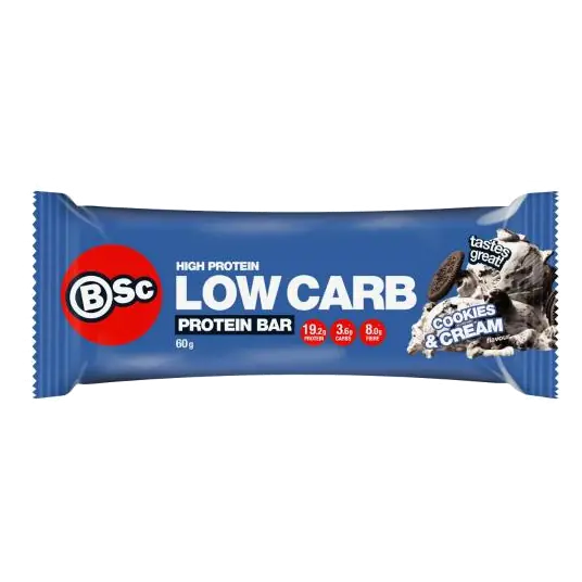 High Protein Low Carb Bar Cookies & Cream
