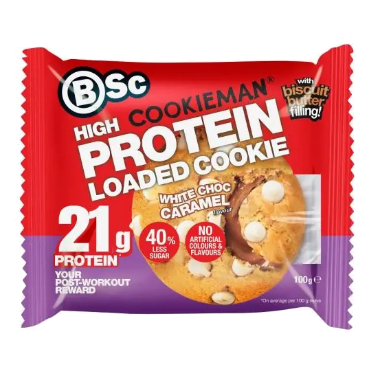 Loaded High Protein Cookie White Choc Caramel