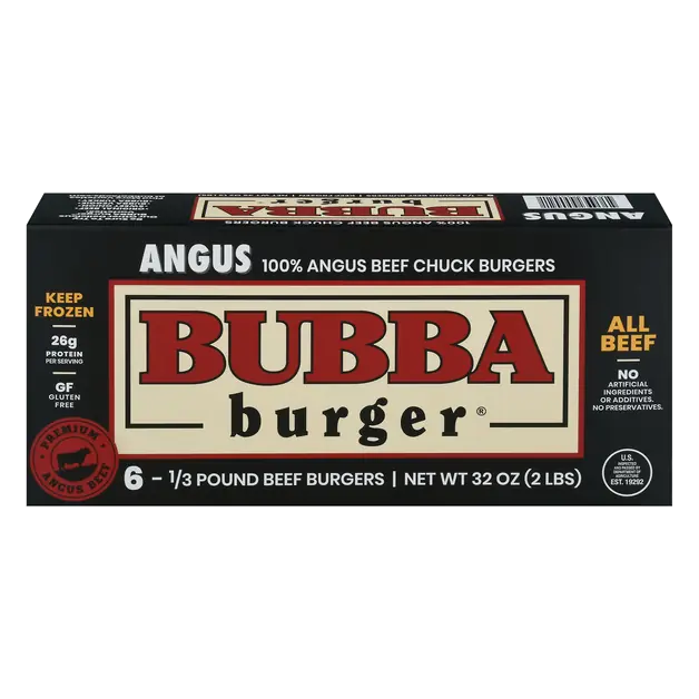 1/3 lb Angus Beef Chuck Patties - 6 ct Frozen