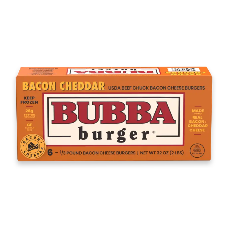 Bacon Cheddar Frozen Burger Patties