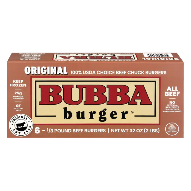 Original 1/3 lb Beef Chuck Patties - 6 ct Frozen