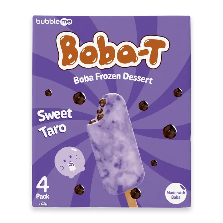 Boba T Bubble Tea Frozen Dessert Sticks