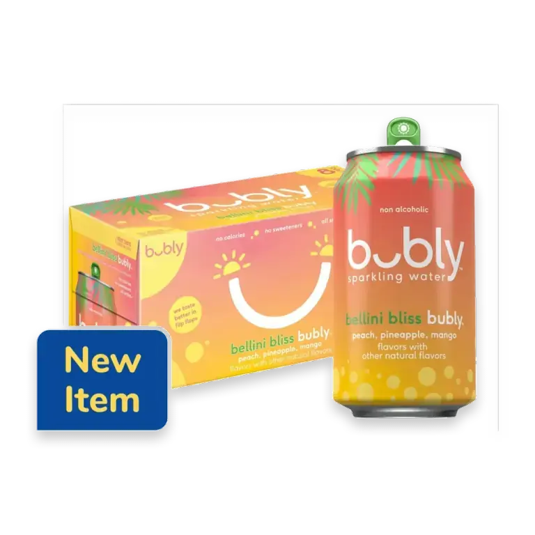 Bellini Bliss Flavored Sparkling Water Cans