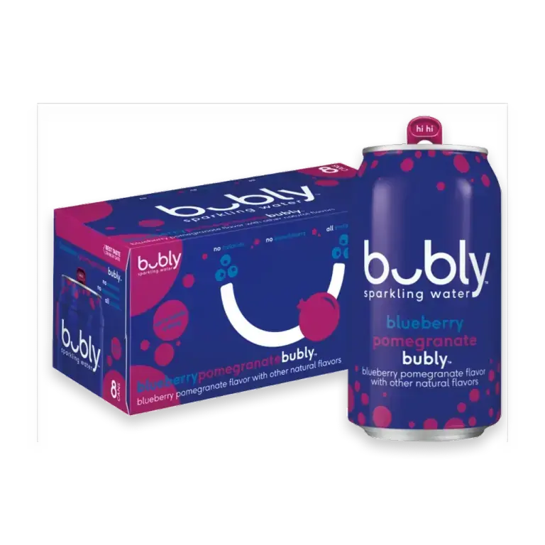Blueberry Pomegranate Flavored Sparkling Water Cans