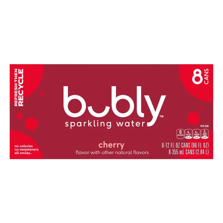 Cherry Sparkling Water Cans