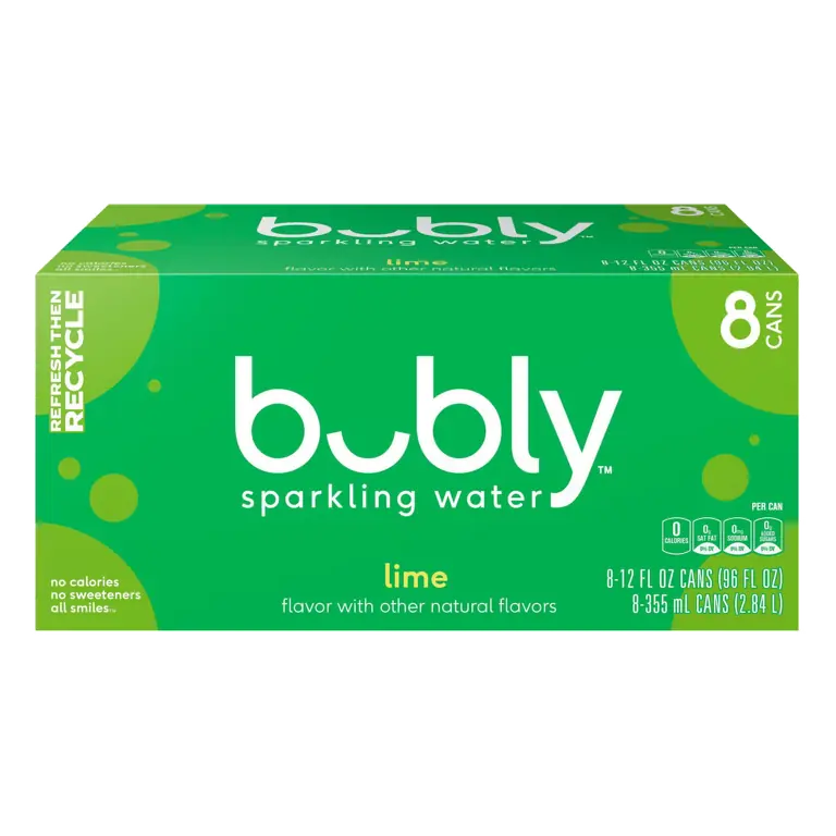 Lime Sparkling Water Cans