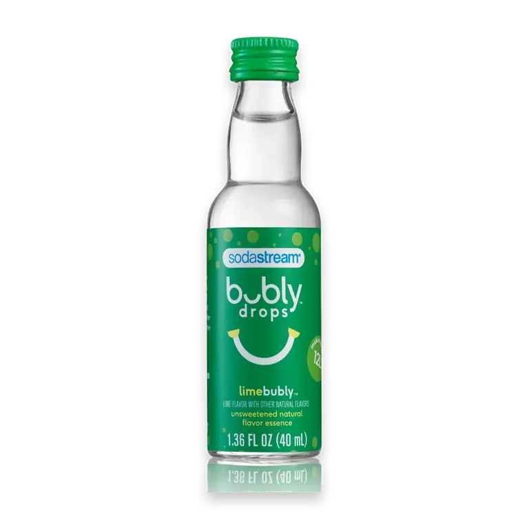 SodaStream Bubly Drops Lime Unsweetened Natural Flavor Sparkling Water