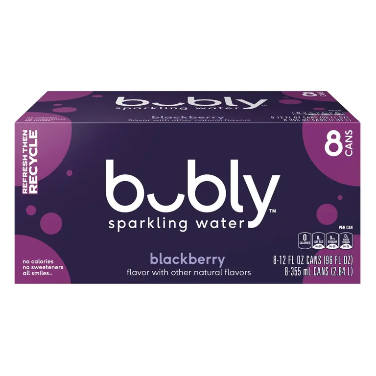 Sparkling Water Blackberry Cans