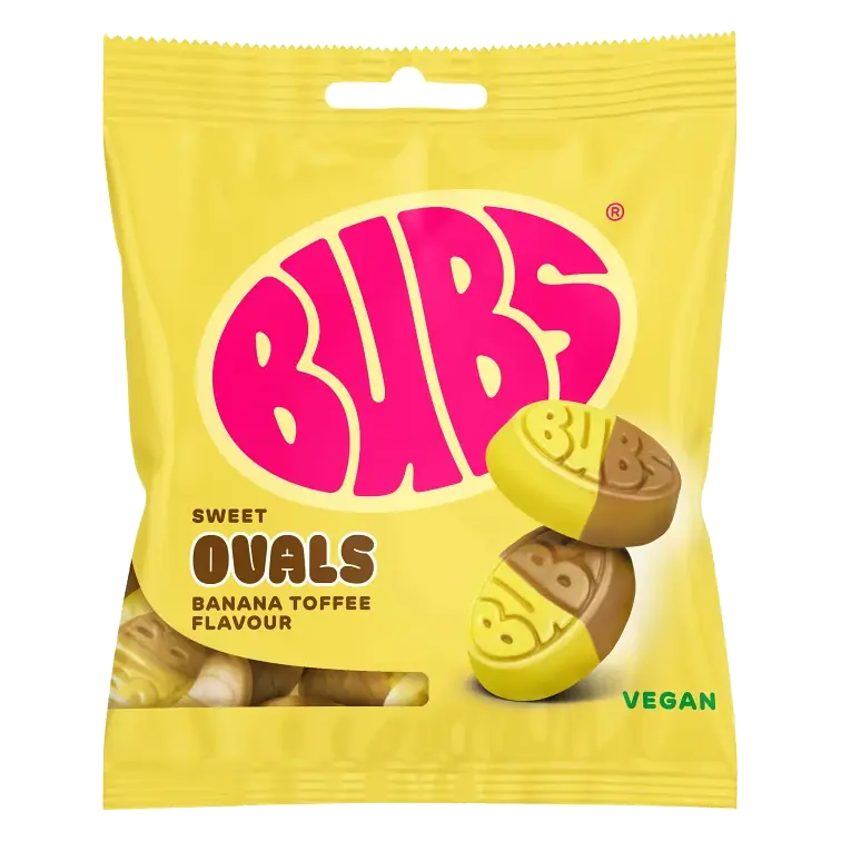 Godispåse Banana/Toffee Ovals 155g