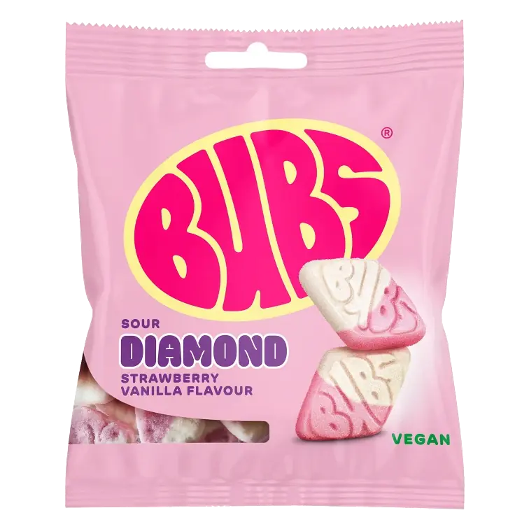Godispåse Strawberry/Vanilla Diamond 155g