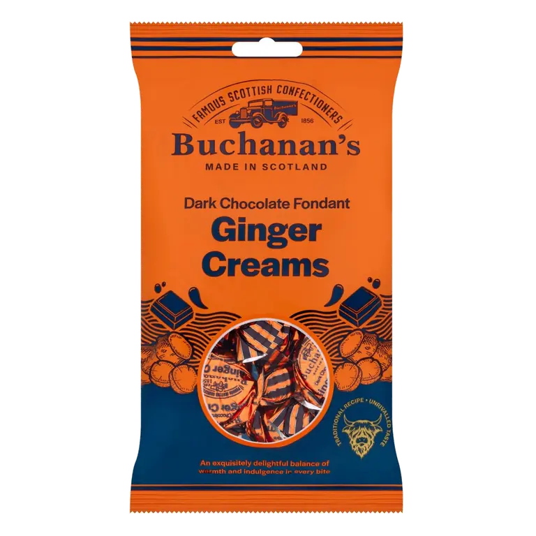 Dark Chocolate Fondant Ginger Creams 120g