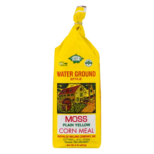 Water Ground Style Moss Plain Yellow Corn Meal