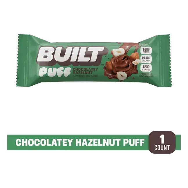 Puff Protein Bar, 17g Protein, 140 Calories, Single Bar, 1.41 oz