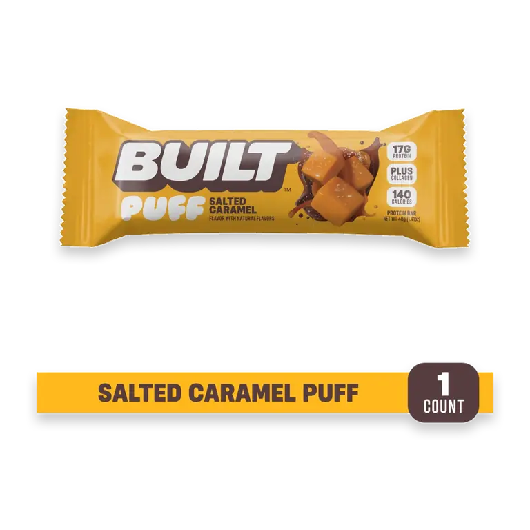 Puff Salted Caramel Milk Chocolate Protein Bar