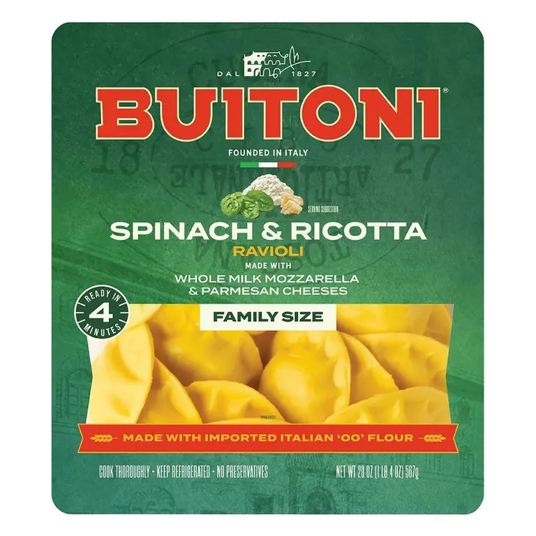 Buitoni Spinach & Ricotta Ravioli Pasta, 20oz