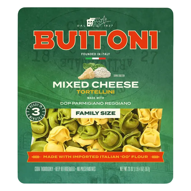 Mixed Cheese Tortellini Pasta Family Size Fresh