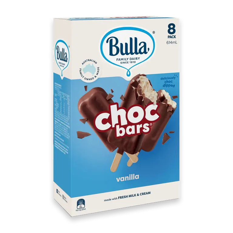 Choc Bars Vanilla