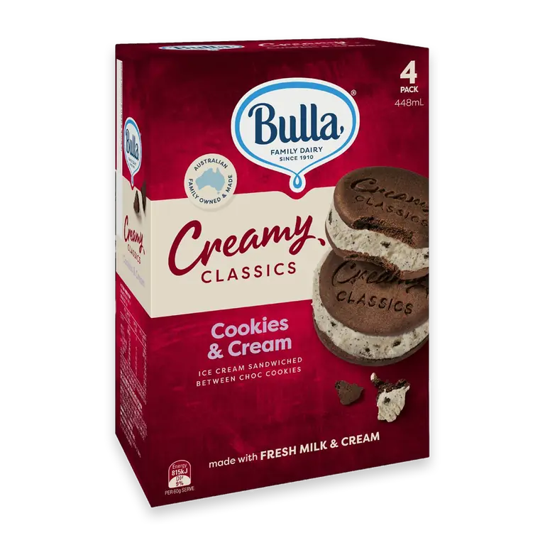 Creamy Classics Cookies & Cream Sandwich