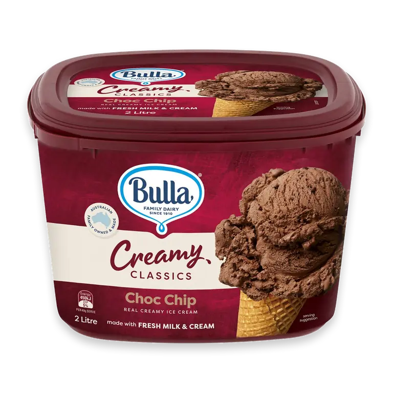 Creamy Classics Ice Cream Tub Rich Choc Chip