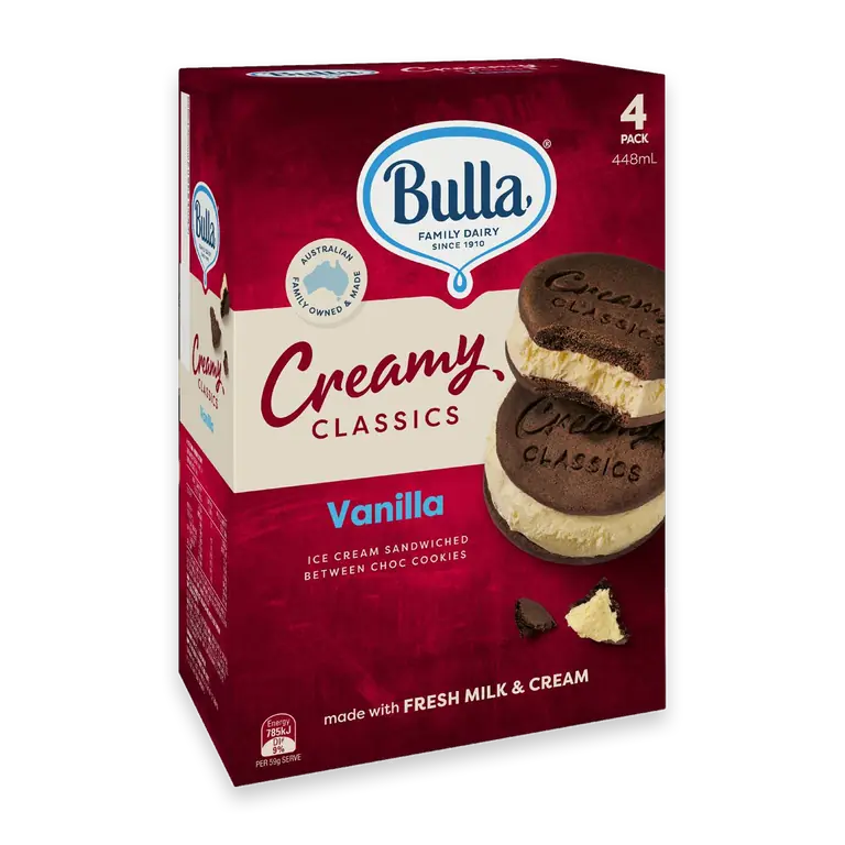 Creamy Classics Vanilla Ice Cream Sandwich
