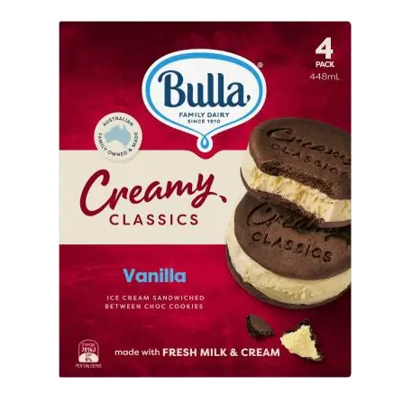 Creamy Classics Vanilla Sandwiches 4 Pack