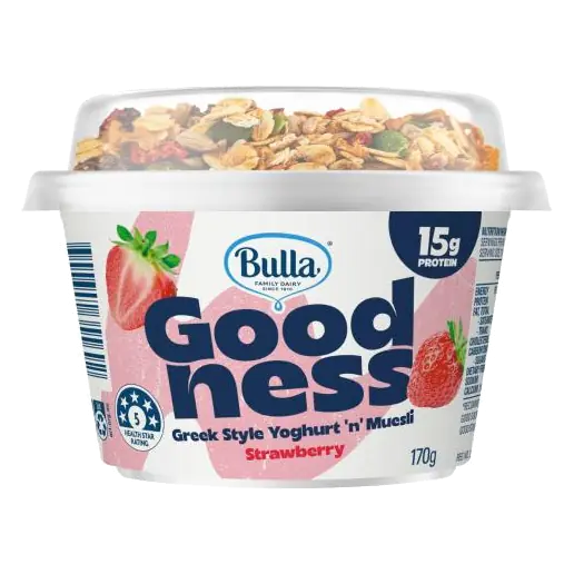 Goodness Greek Style Yoghurt 'n' Muesli Strawberry